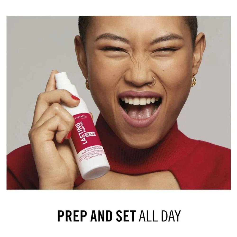 Rimmel Lasting Finish Fix & Go 2 in 1 Primer & Setting Spray - 100ml by Rimmel