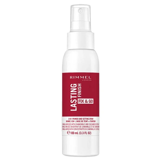 Rimmel Lasting Finish Fix & Go 2 in 1 Primer & Setting Spray - 100ml by Rimmel