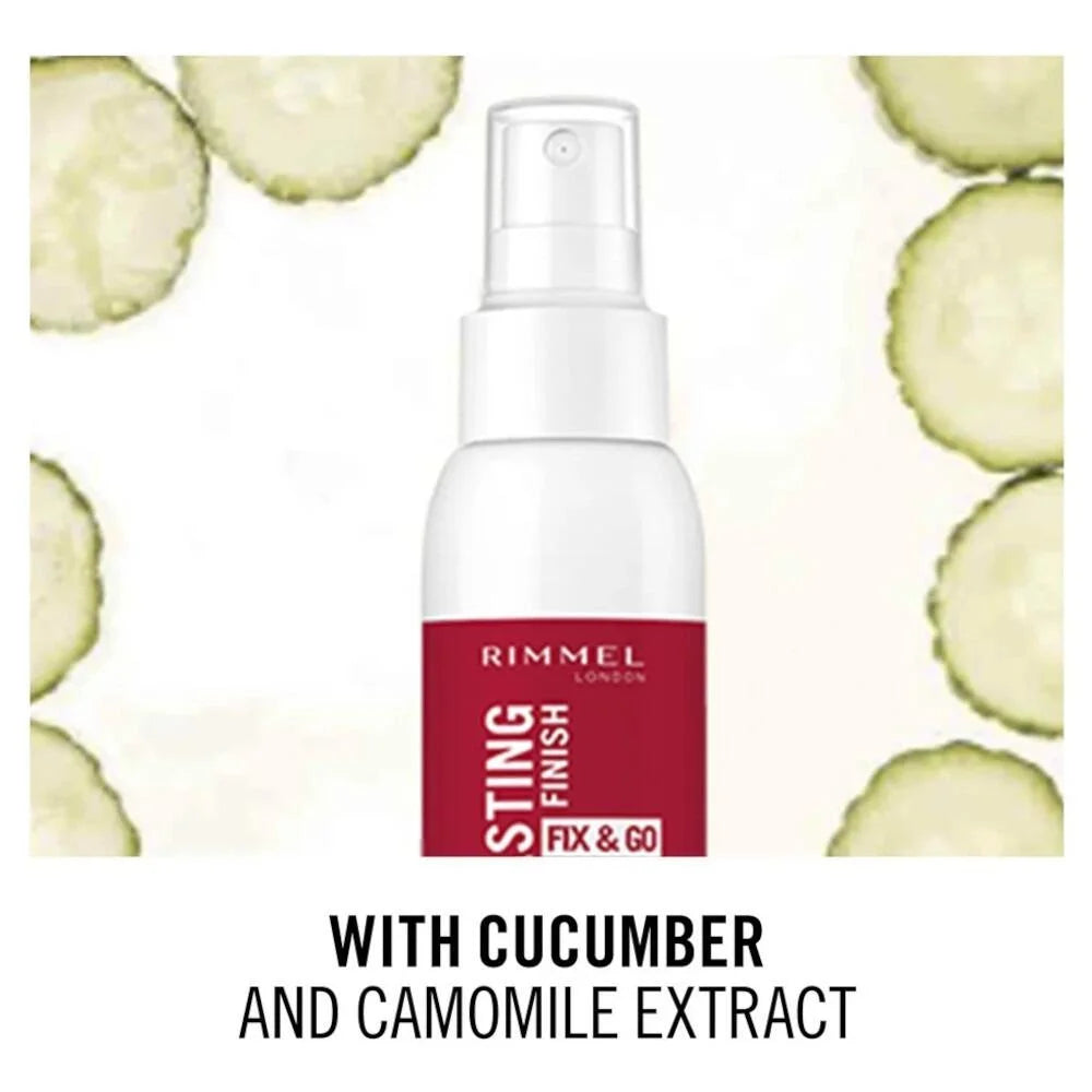 Rimmel Lasting Finish Fix & Go 2 in 1 Primer & Setting Spray - 100ml by Rimmel