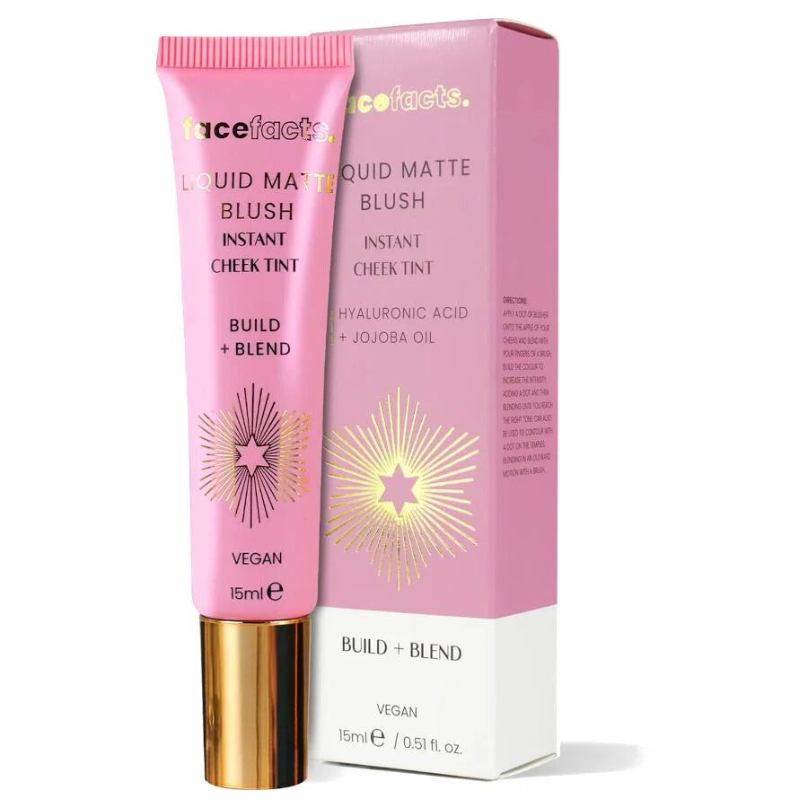 Face Facts Build + Blend Liquid Matte Blush - 15ml by Face Facts