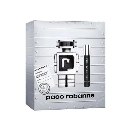 Phantom Travel Duo (Mens 100ml EDT + 20ml Travel Spray)by Paco Rabanne