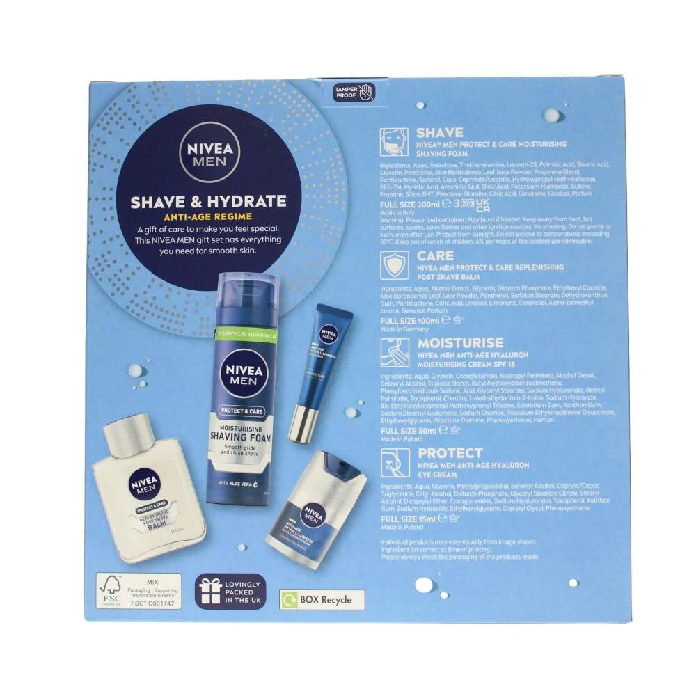 Nivea Men Shave & Hydrate Anti-Age Regime Gift Set by Nivea