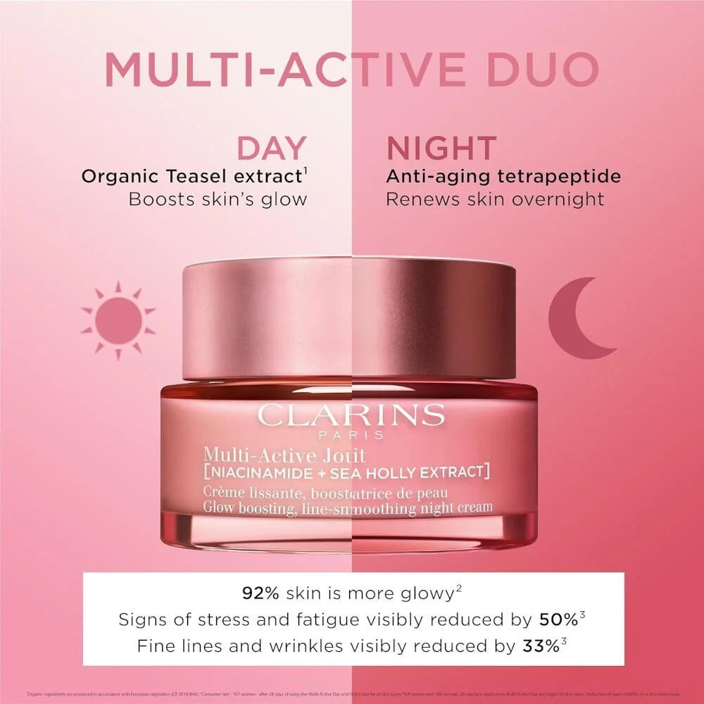 Clarins Multi-Active Jour Glow Boosting, Line-Smoothing Day Cream - 50ml by Clarins